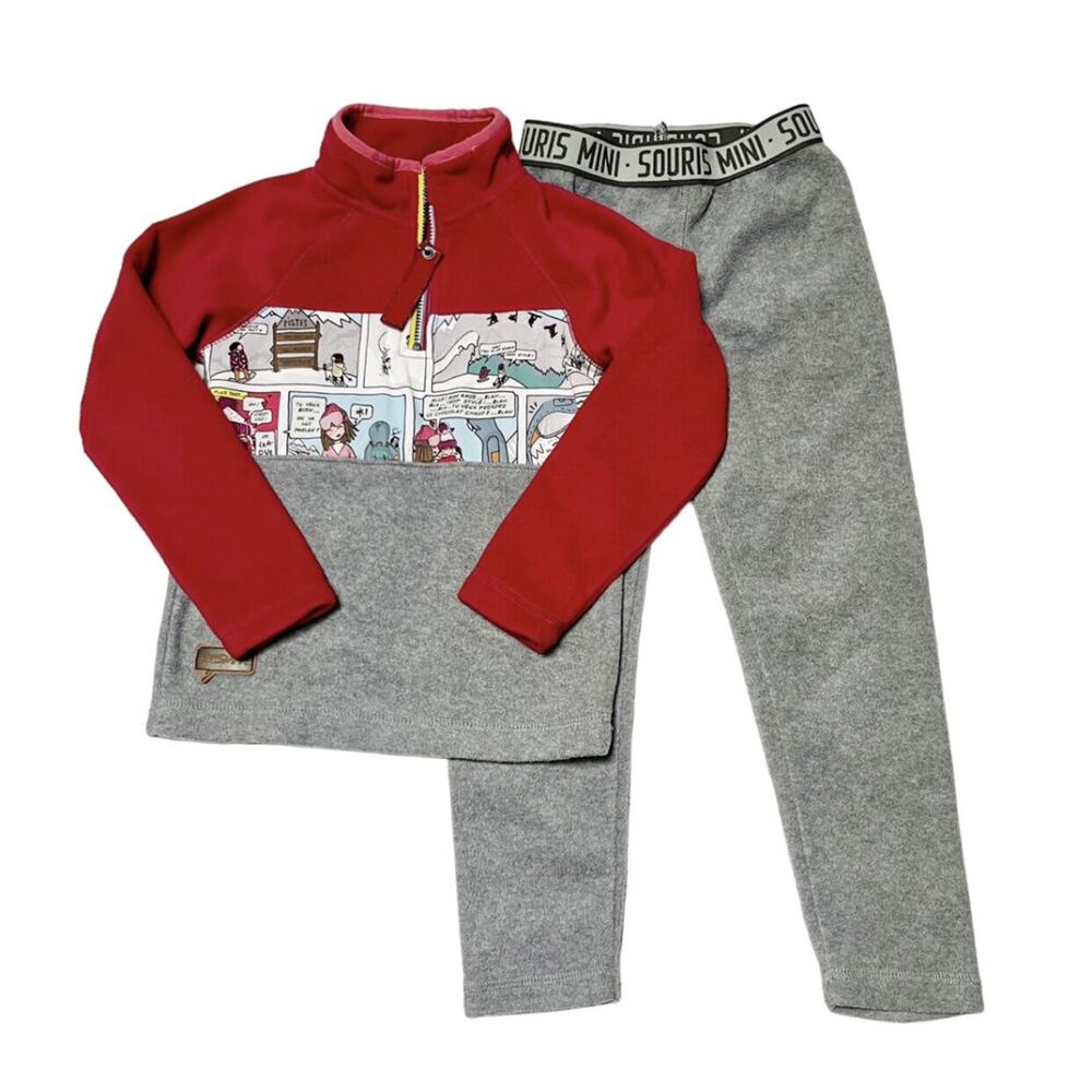 Souris Mini Fleece Outfit Size 4